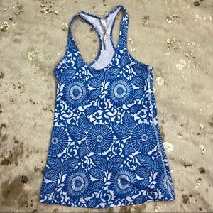 Lululemon Tank 8 CRB Cool Racerback Top Floral